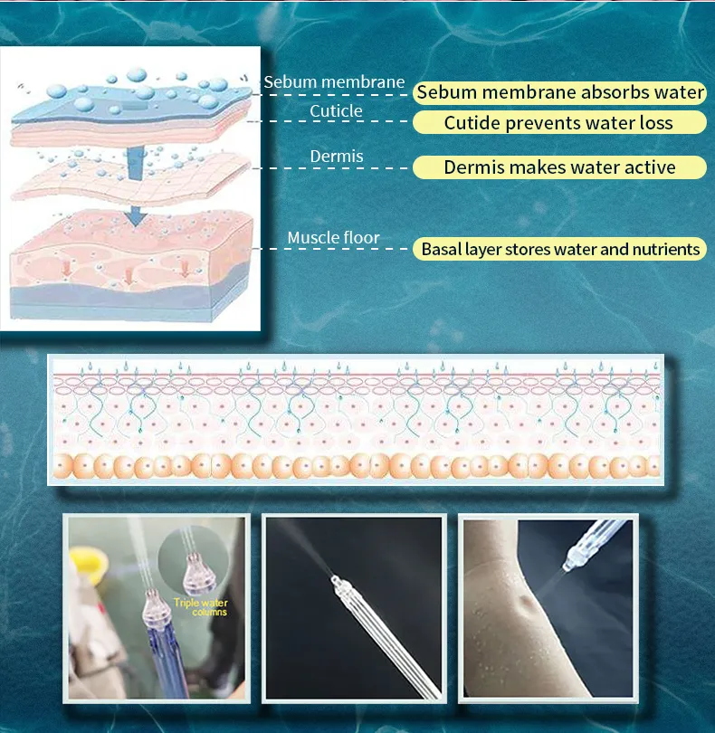 Aqua Jet Peeling Facial Beauty Machine Hydro Dermabrasion Microdermabrasion Skin Care Water Oxygen Jet Peel Machine