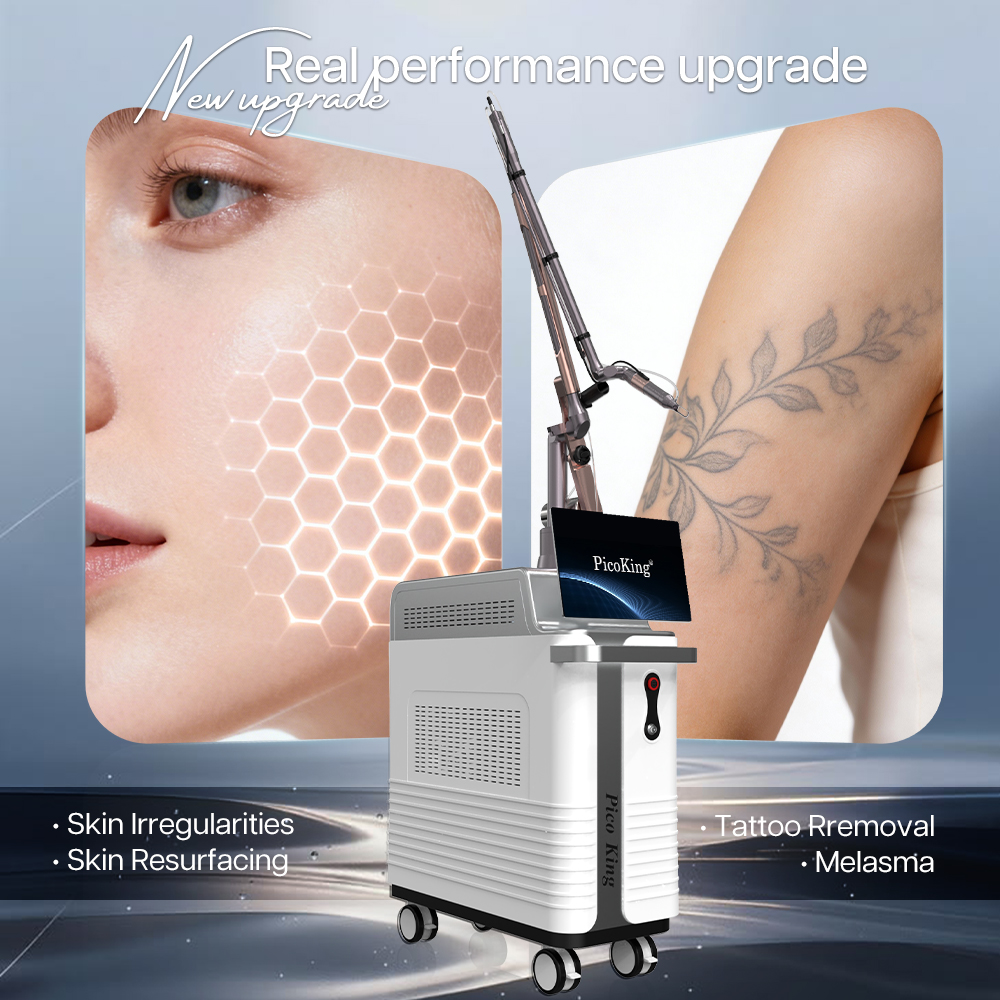 510K Professional 350ps Picosecond Laser 1064nm 755nm 532nm 1320NM Q Switched Nd Yag Laser Pico Laser Tattoo Removal Machine