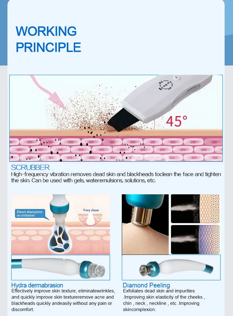 18 in 1 Multifunctional Hydra Dermabrasion Machine Detail