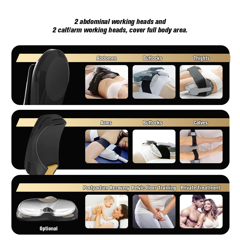 Professional 4 Handles EMS Device Neo RF Body Slimming Shaping Muscle Building Sculpting Machine
