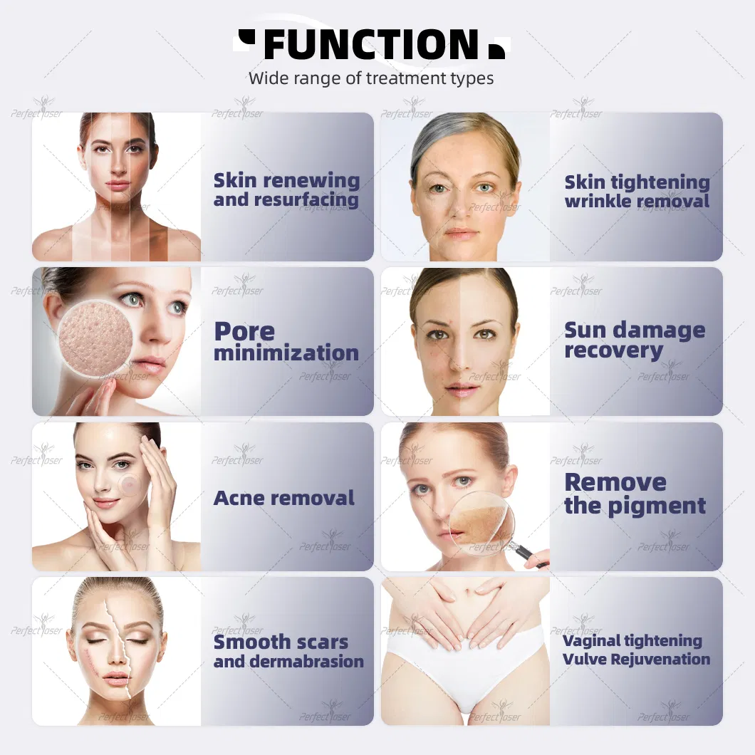 Best Big Power 100W Ergonomic Design Fractional CO2 Laser RF Tube Acne Pigment Removal Skin Rejuvenation Scar Resurfacing Vaginal Tightening Beauty Machine