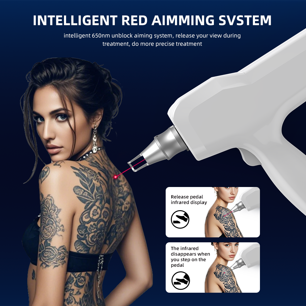 Best Quality Portable NdYAG Picosecond Laser 755nm for Pigment Melasma and Tattoo Removal US