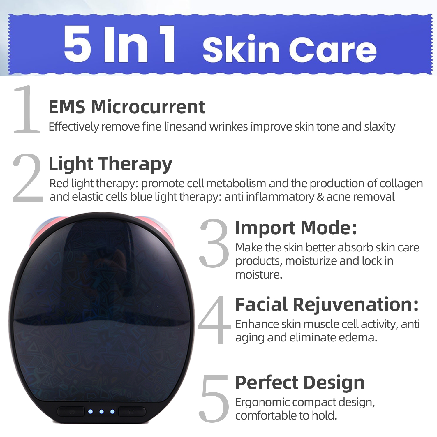 V Line face lifting device Neck Face microcurrent face lifting device 4 In 1 Facial lifting device Neck Facial Eye Massager