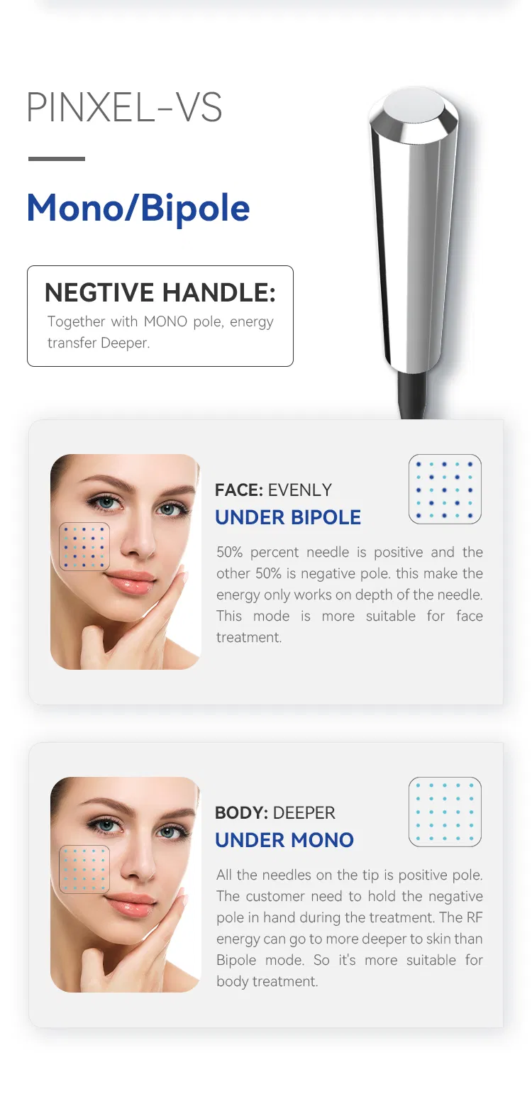 Portable Microneedle RF Skin Tightening Fractional RF Microneedling Machine
