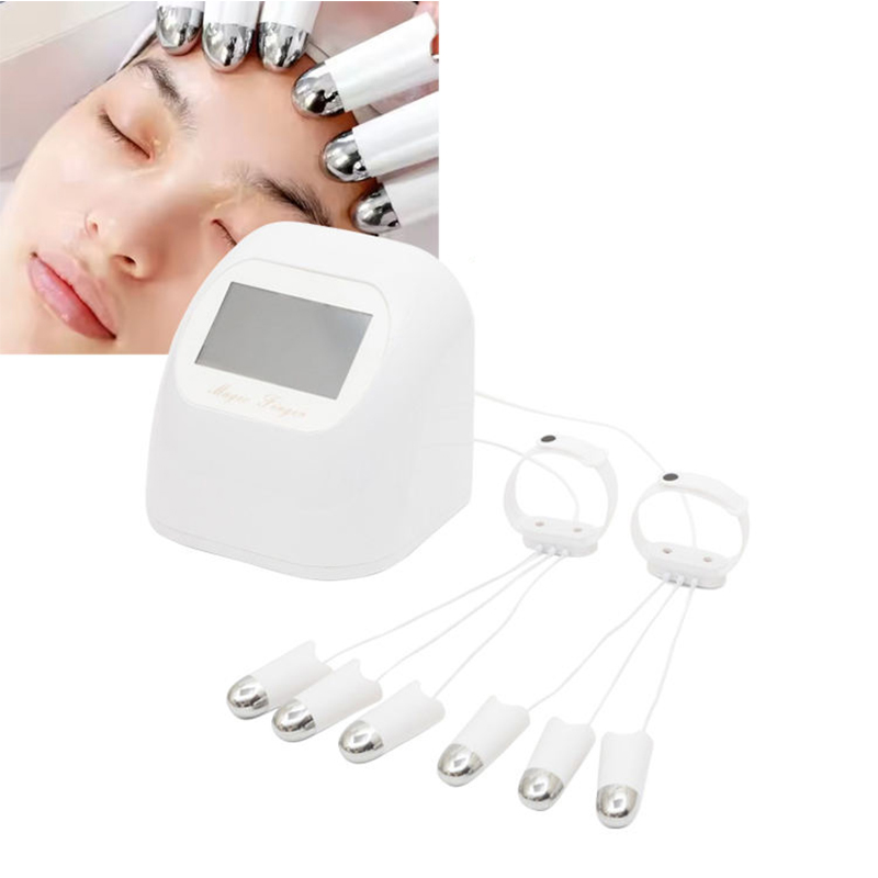 Professional Electric Microcurrent Facial Device Ems Microcurrent Gloves Facial Massager Face Goldfinger Golden Finger Machine