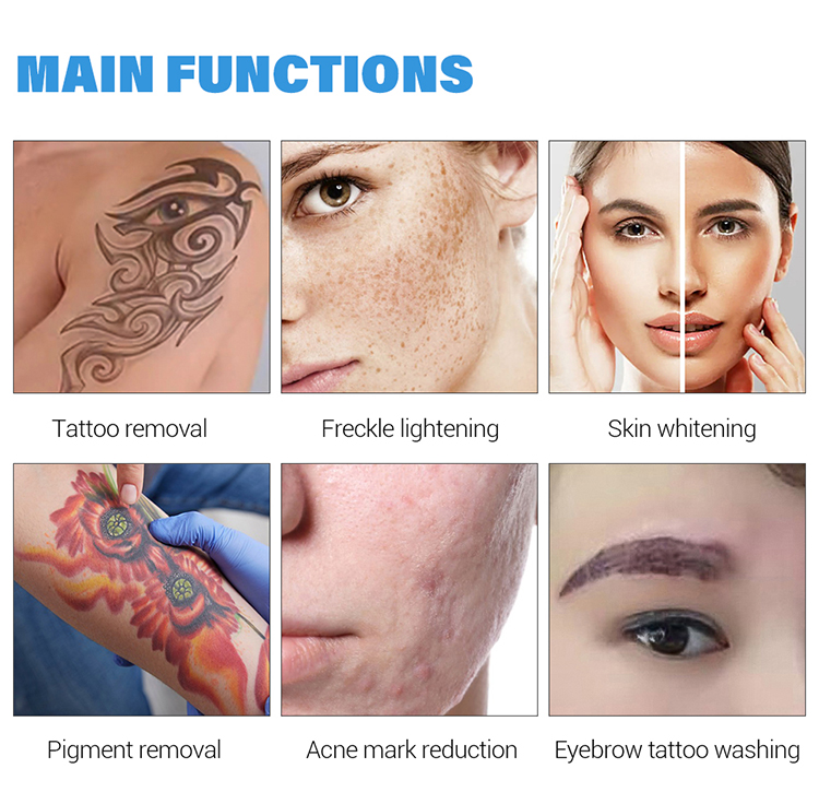Treatment applications on face and skin