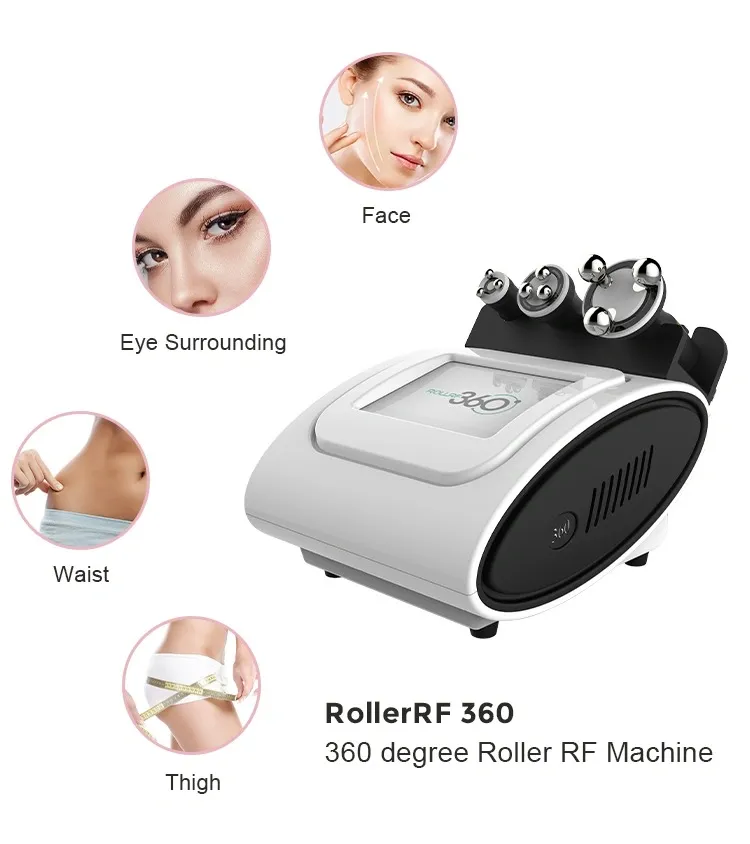 Red Light Fat Reduction Machines Clinic Centre Use 360 Roll RF Device with LED Light Therapy for Face and Body Skin Care RF