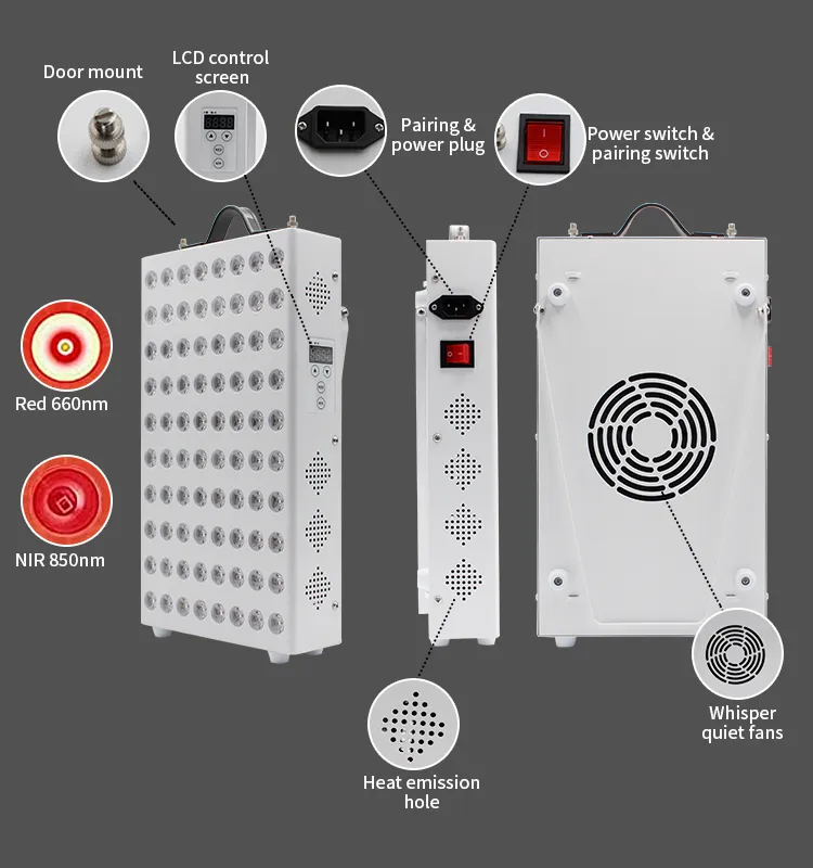 OEM Custom 300W Dual Chip LED Medical-Grade Red Light Therapy Device