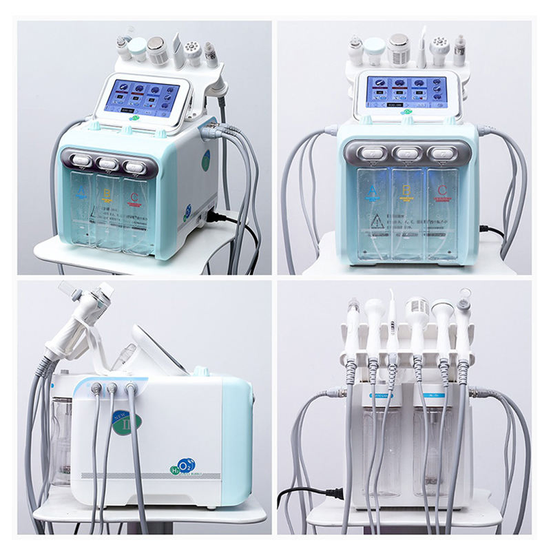 Factory Price Facial Care Hydro Microdermabrasion Facial Machine Oxygen Jet Peel 6 in 1 H2O2 Facial Machine