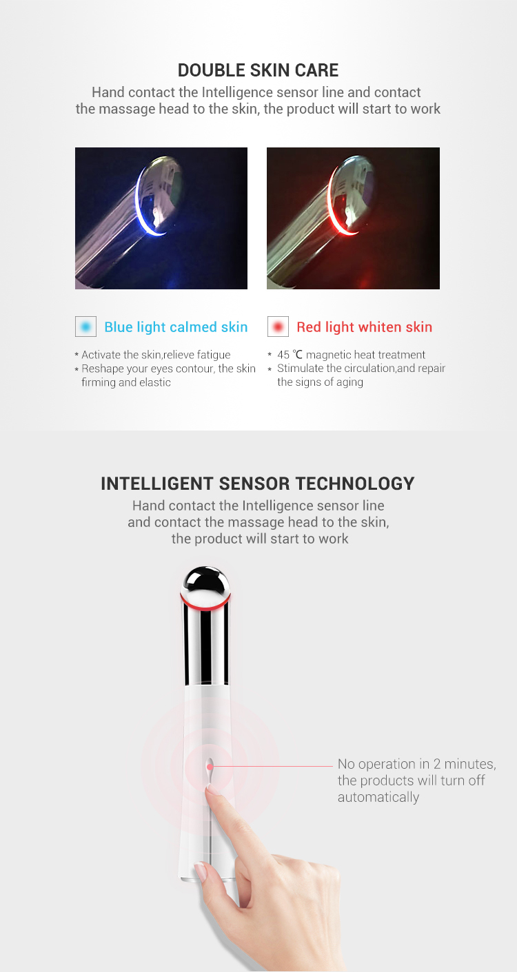 Ms.W Face Lifting Massage Lip &amp; Eyes Beauty Eye Wrinkle Remover Microcurrent Eye Toning Device