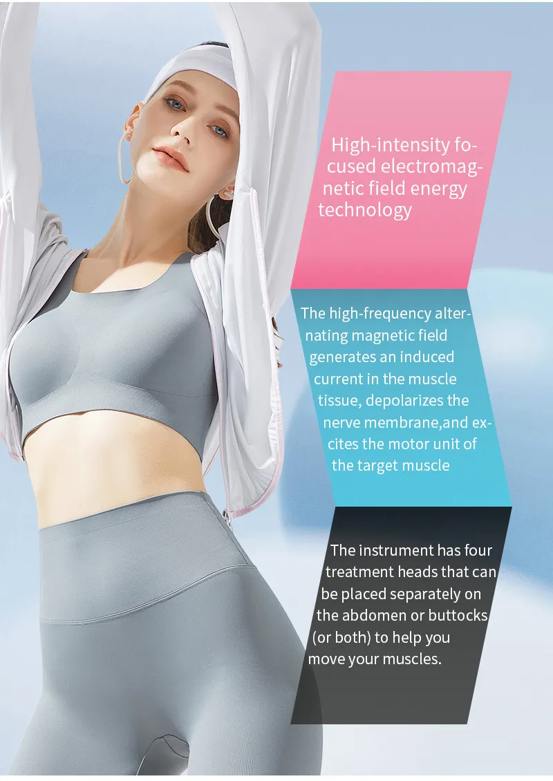 EMS Zero Body Sculpting RF Muscle Stimulator Slimming Machine Working Principle