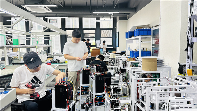 Habitue Beauty professional assembly line for aesthetic equipment