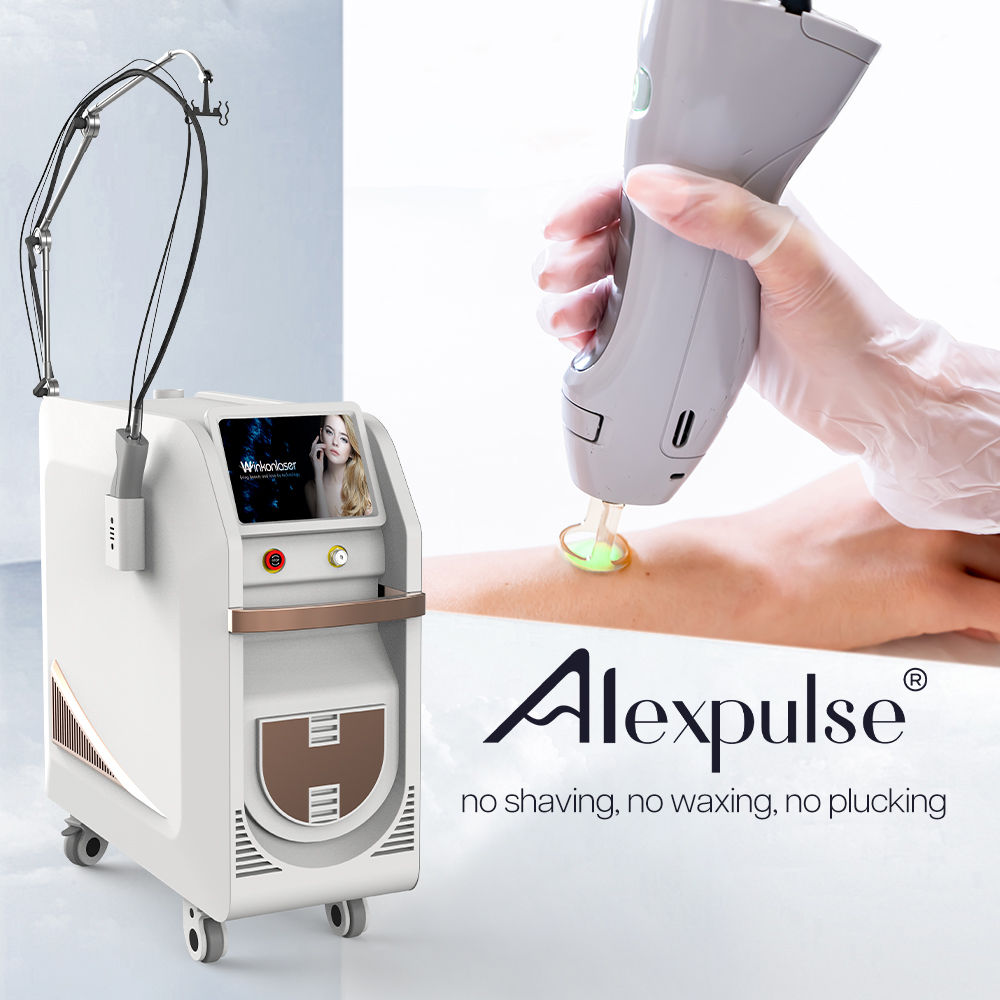 Alexandrite Laser Double Wave 755nm 1064nm Long Pulse Nd Yag Medical CE Professional Hair Removal Machine