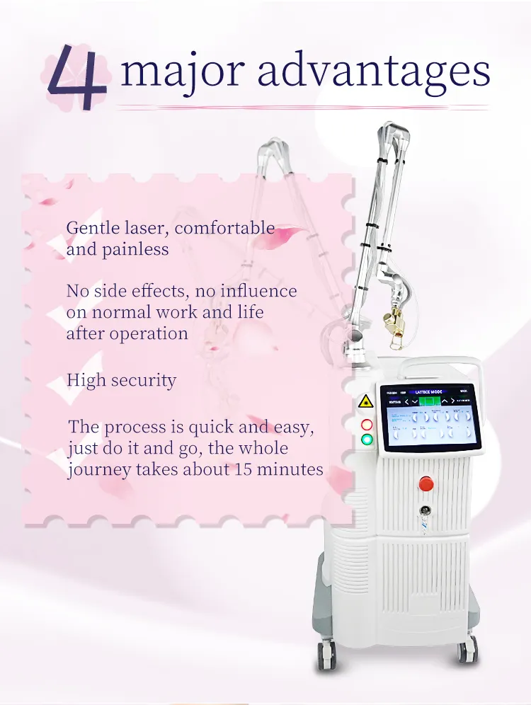 Fractional CO2 Laser for Skin Tightening Skin Rejuvenation Scar Removal Skin Beauty Device