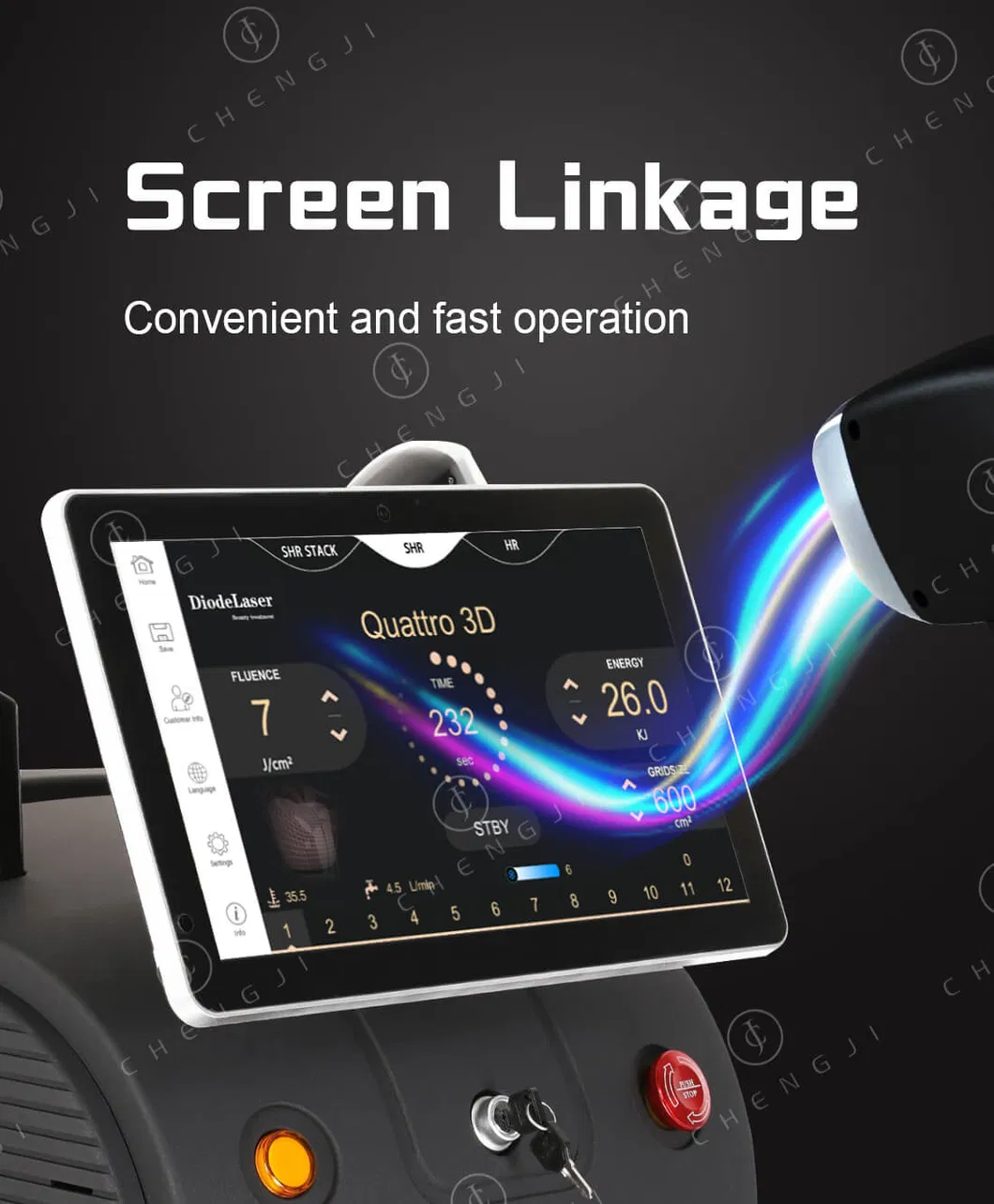 Handle interactive screen display