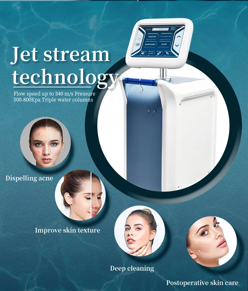 Aqua Jet Peeling Facial Beauty Machine Hydro Dermabrasion Microdermabrasion Skin Care Water Oxygen Jet Peel Machine