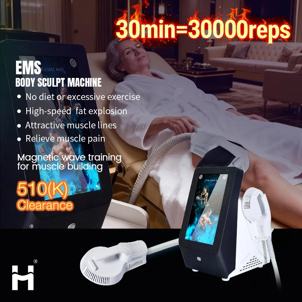 Professional Non-Invasive EMS RF Body Sculpting Machine Tesla Building Muscle Stimulation EMS Muscle Stimulator Body Shaping Machine