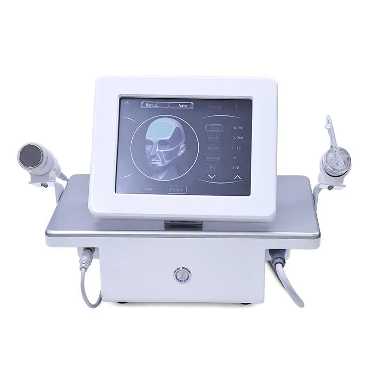 Portable Skin Tightening 2in1 Gold RF Fractional Microneedle Machine with Cold Hammer