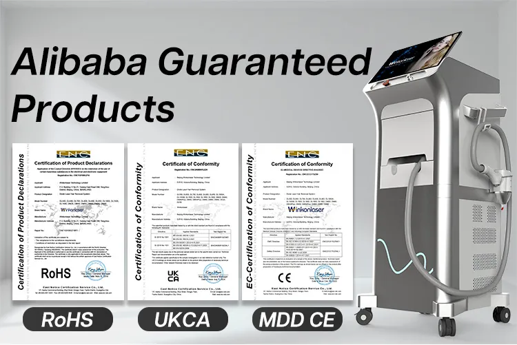 Professional Ice Titanium Painless Diode Laser Hair Removal Machine Specs