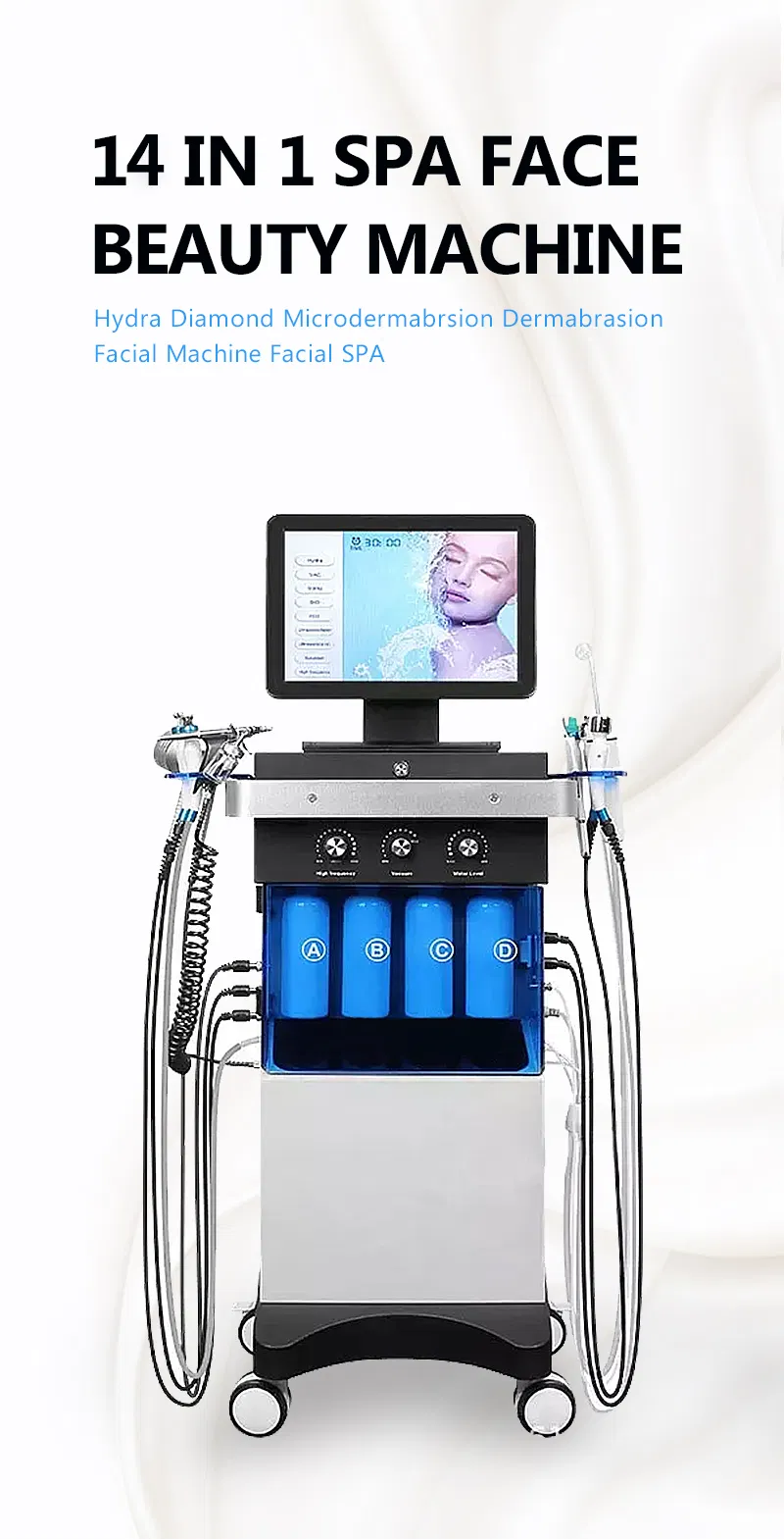 Crystal Face Skin Diamond Dermabrasion Hydro Beauty Equipment Facial Microdermabrasion Machine