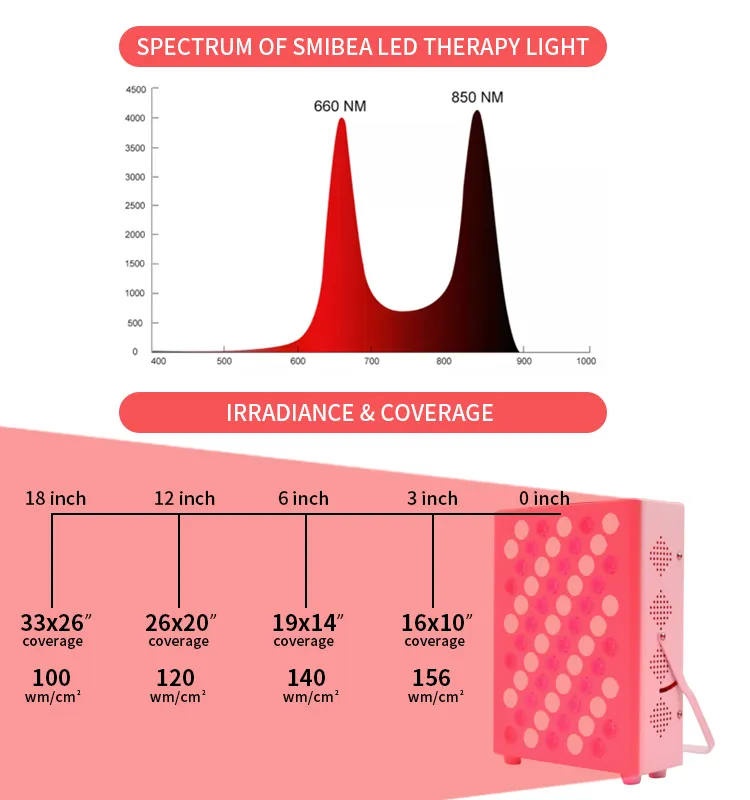 OEM Custom 300W Dual Chip LED Medical-Grade Red Light Therapy Device