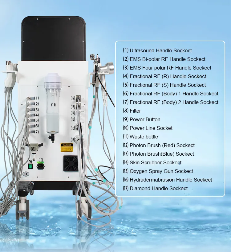 Spam27 Luxury Diamond Microdermabrasion Facial Machine Aqua Peel Hydro Water Cleansing Booster for Beauty Salon Home Use