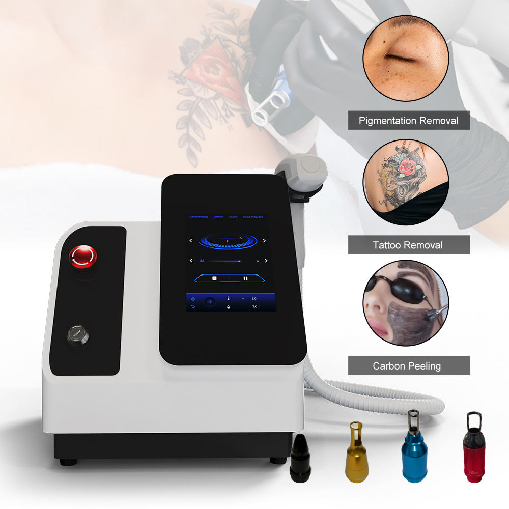 Factory Price Medical Skin Rejuvenation Qswitch Nd Yag Laser Device Q Switched Laser Freckle Tattoo Removal Machine