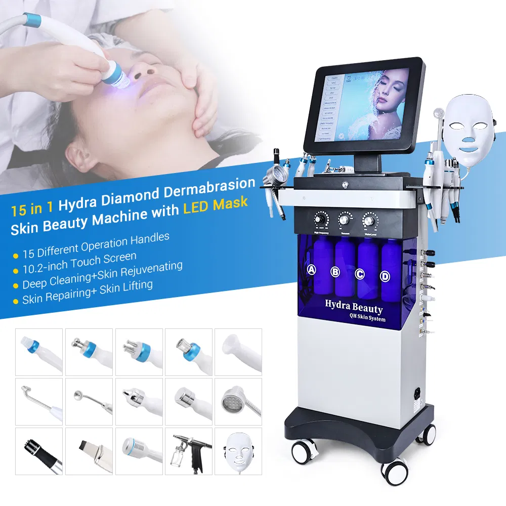 10in1 Multifunctional Hydra Skin Beauty Oxygen Facial Aqua Peeling Hydro Microdermabrasion Machine