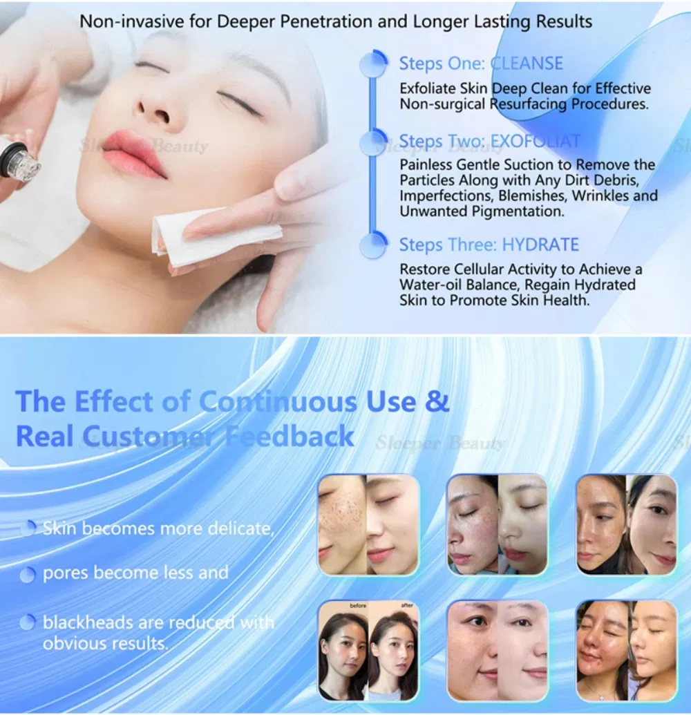 SPA Skin Care Microdermabrasion Aqua Peel Cleaning Hydrating Hydro Hydra 10 in 1 Beauty Face Machine