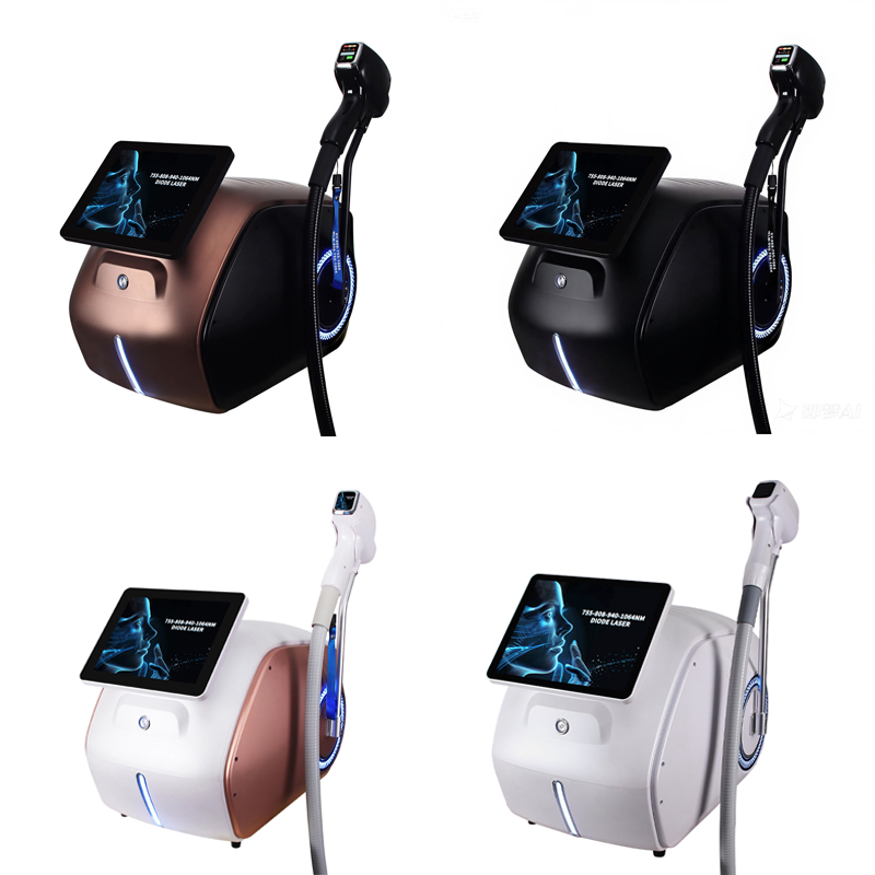 New Arrival Portable 1200W 1600W Laser Hair Removal Machine 4 Waves 755nm 808nm 940nm 1064nm Diode Laser High Efficiency Hair Removal Treatment