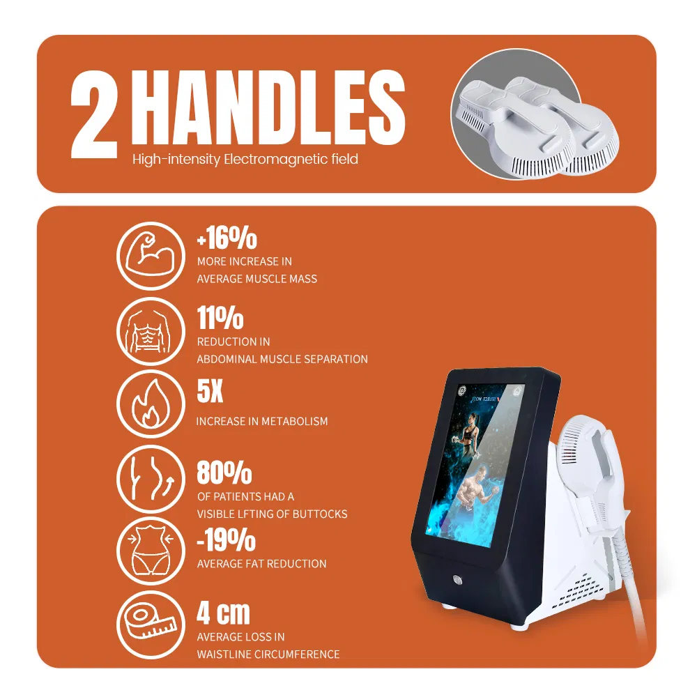 Professional Non-Invasive EMS RF Body Sculpting Machine Tesla Building Muscle Stimulation EMS Muscle Stimulator Body Shaping Machine