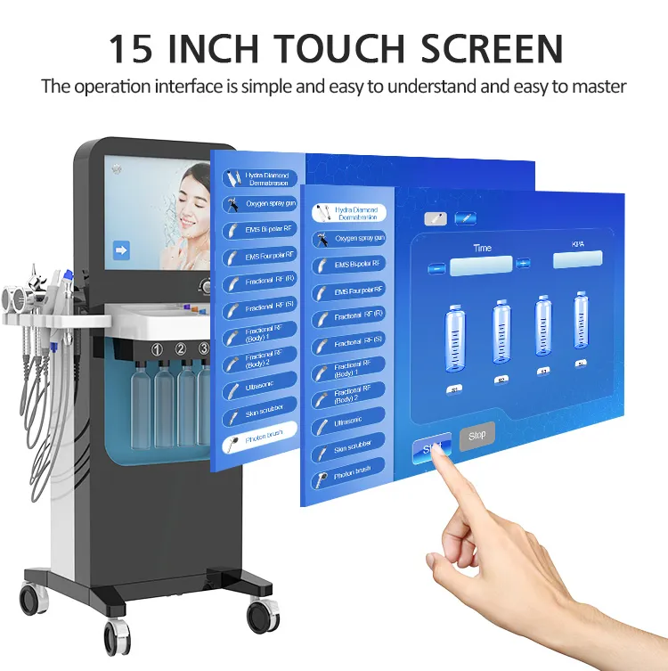 Spam27 Luxury Diamond Microdermabrasion Facial Machine Aqua Peel Hydro Water Cleansing Booster for Beauty Salon Home Use