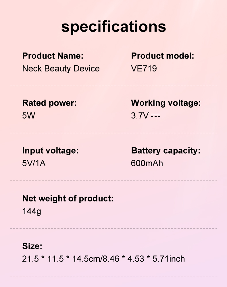 Skin body massage device display 2