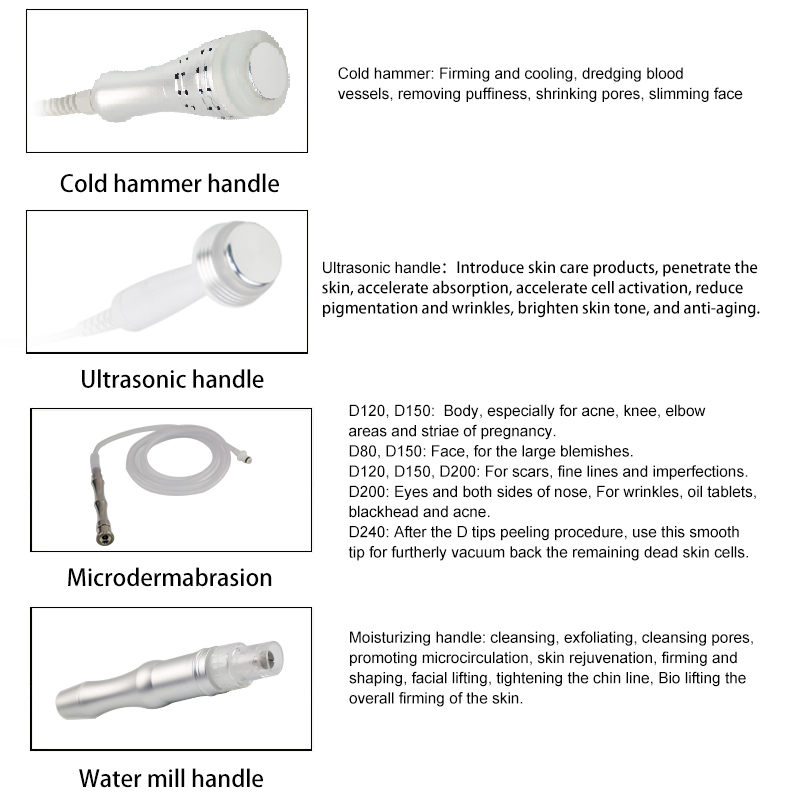 5en1 Hydra Microdermabrasion Facial Machine Diamond Dermabrasion 5 in 1 Hydro Facial Machine
