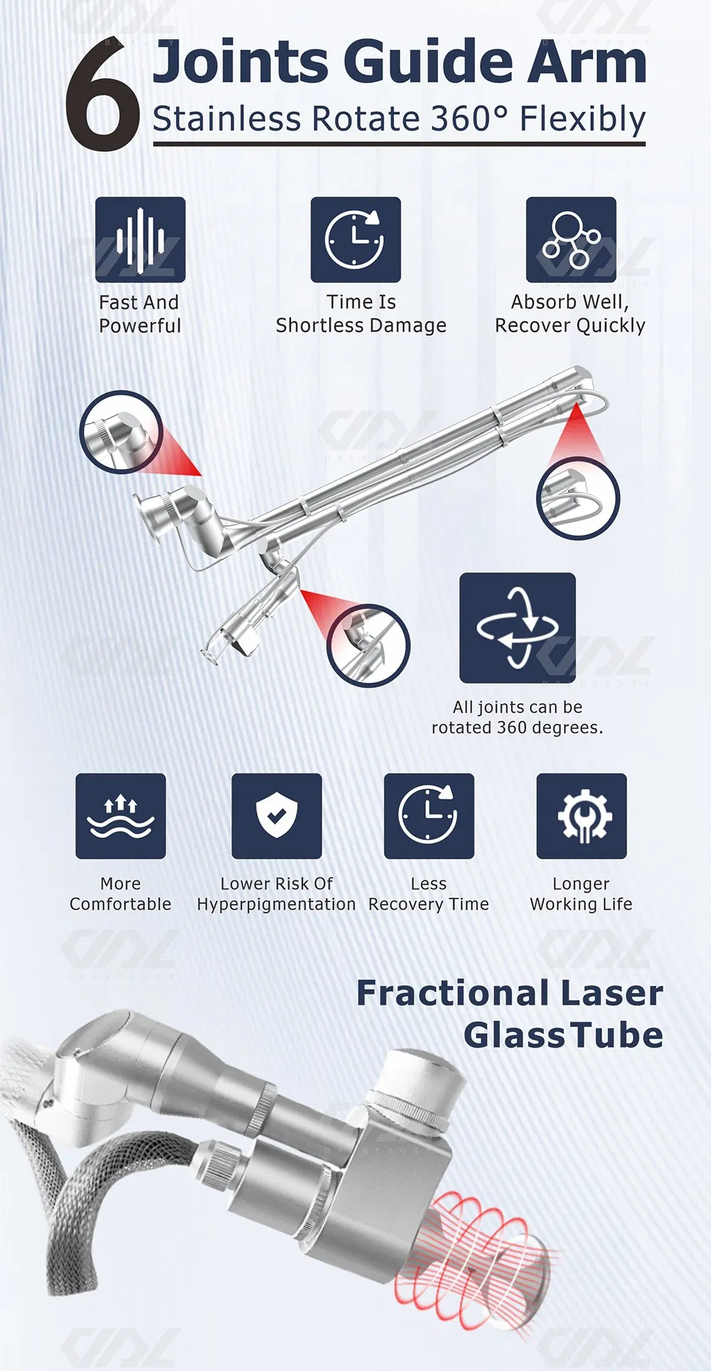 Portable CO2 Fractional Laser Scar Removal Machine Factory Price Wrinkle Removal Machine Skin Resurfacing