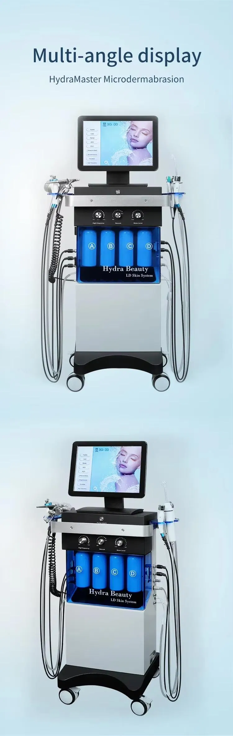 Hydro Microdermabrasion Oxygen Jet Aqua Facials Machine