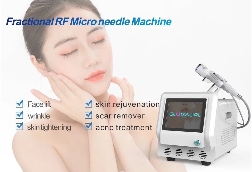 Golden Wrinkle Remover CPT Microneedle Scarlet Fractional RF Needle Vivace Radio Frequency Microneedling Skin Tightening Machine