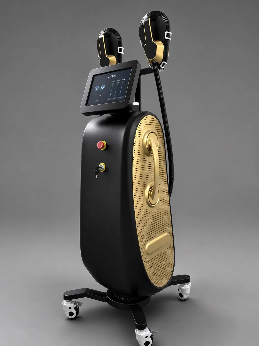 Professional 4 Handle Body Sculpting Machine EMS Muscle Building &amp; Fat Reduction Plushape EMS Body Contouring System