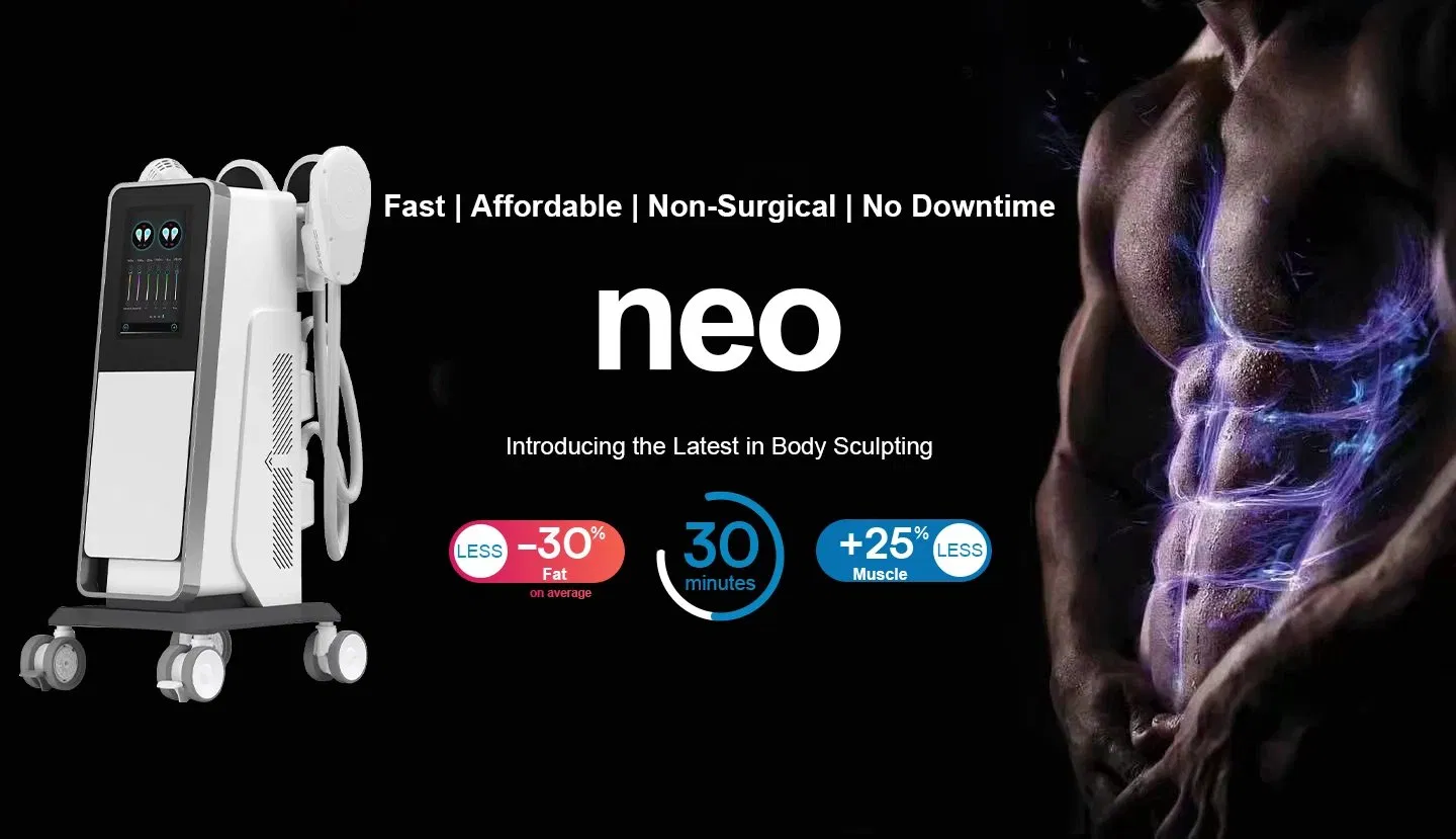 Vertical 4 Handles EMS Body Slimming Sculpting Muscle Building 15 Tesla EMS Body Sculpting Machine