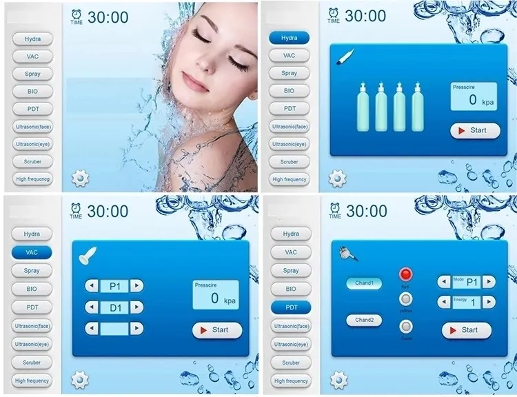 8 in 1 Hydro Facial Skin Exfoliation Oxygen Jet Peeling Microdermabrasion Beauty Machine