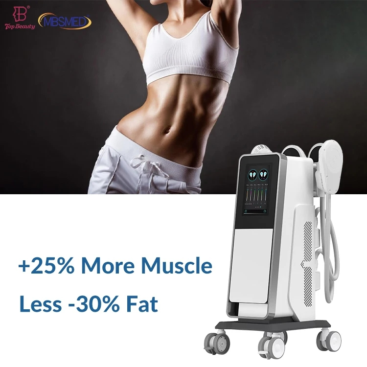Vertical 4 Handles EMS Body Slimming Sculpting Muscle Building 15 Tesla EMS Body Sculpting Machine