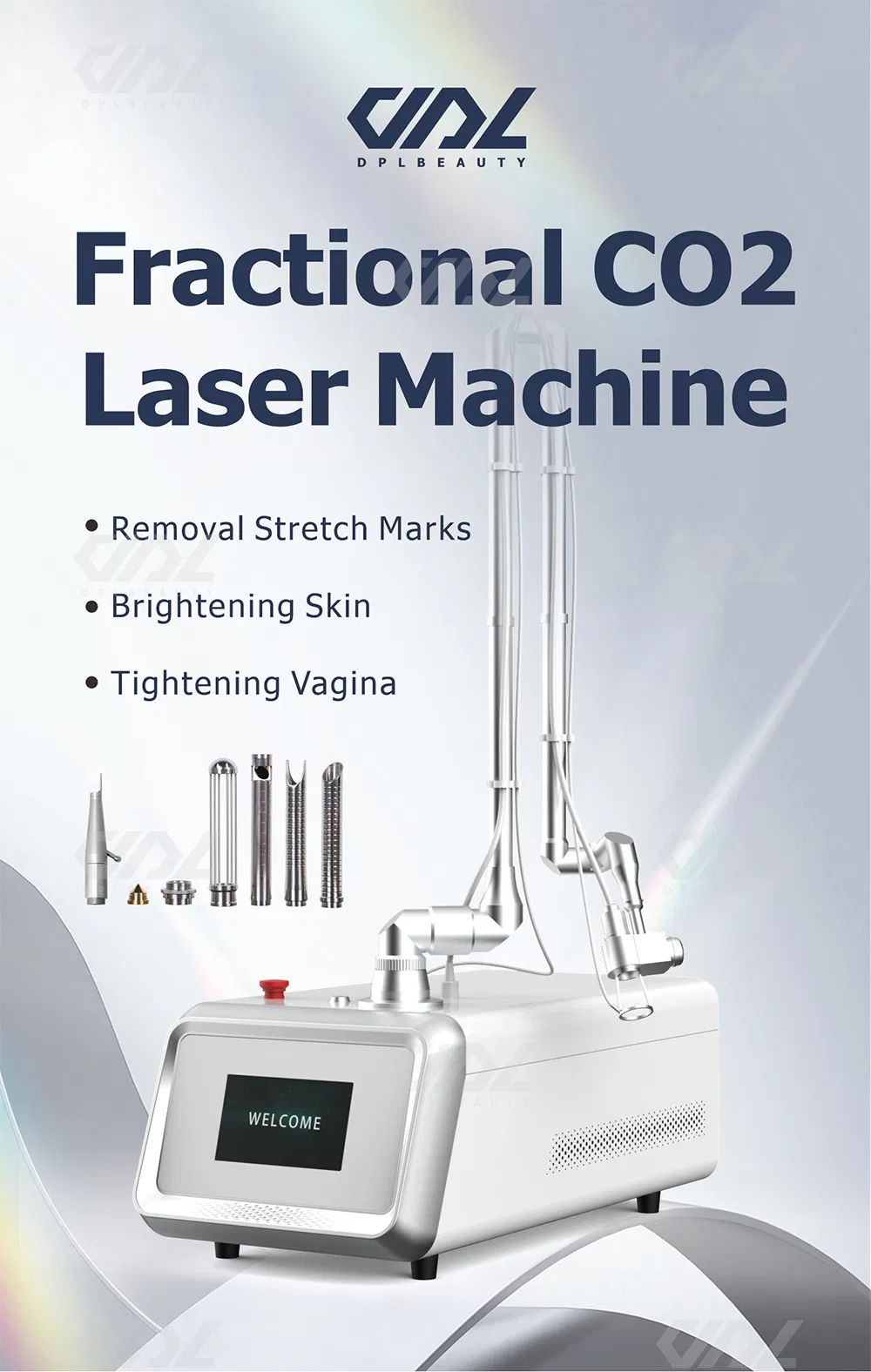 Portable CO2 Fractional Laser Scar Removal Machine Factory Price Wrinkle Removal Machine Skin Resurfacing