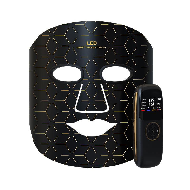 Customizable Red Light Therapy Silicone 4 Colors Photon Light Therapy Neck LED Facial Mask Device