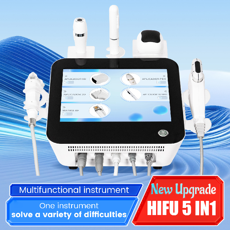 Best Selling 5 in 1 HiFi RF Microneedle Machine Anti-Wrinkle RF Fractional Microneedle Skin Tightening Scar Acne Removal Machine