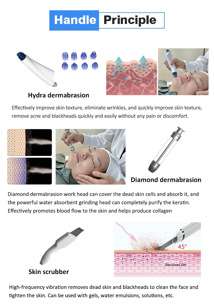 Spam27 Luxury Diamond Microdermabrasion Facial Machine Aqua Peel Hydro Water Cleansing Booster for Beauty Salon Home Use