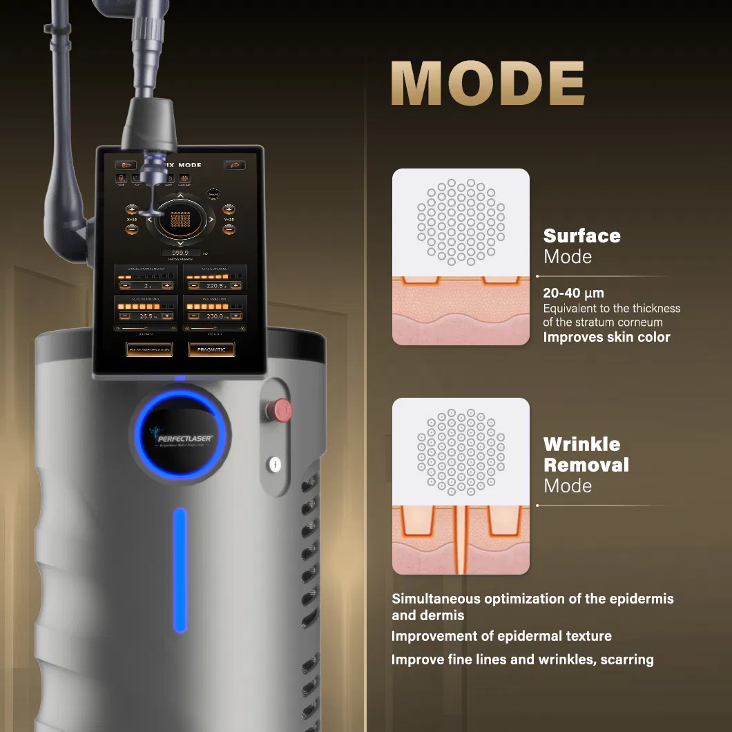 CE FDA OEM ODM Latest 0.1-9.9ms Non-Peeling Treatment Spot Removing Skin Regeneration Digital CO2 Fractional Laser