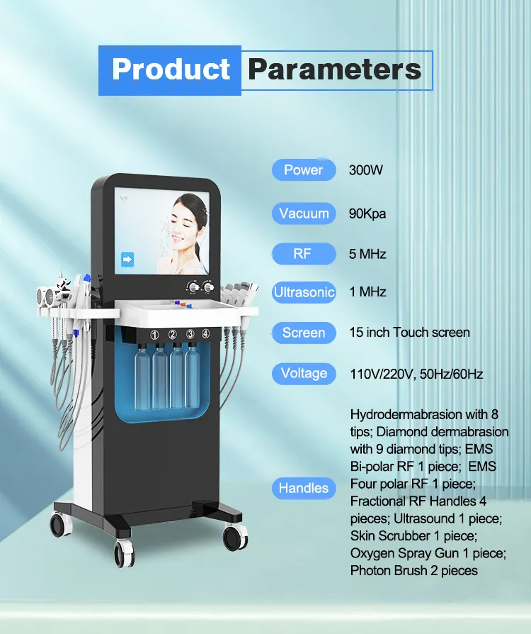 Spam27 Luxury Diamond Microdermabrasion Facial Machine Aqua Peel Hydro Water Cleansing Booster for Beauty Salon Home Use
