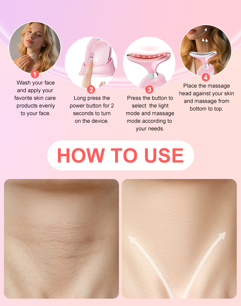 Skin body massage device display 4