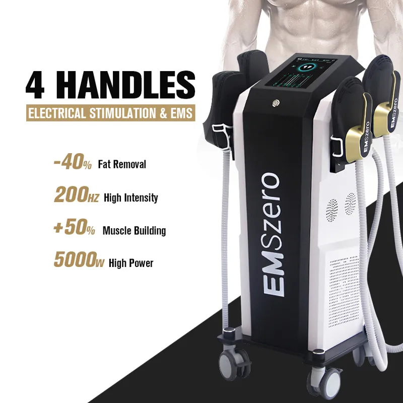 Professional 4 Handles EMS Device Neo RF Body Slimming Shaping Muscle Building Sculpting Machine