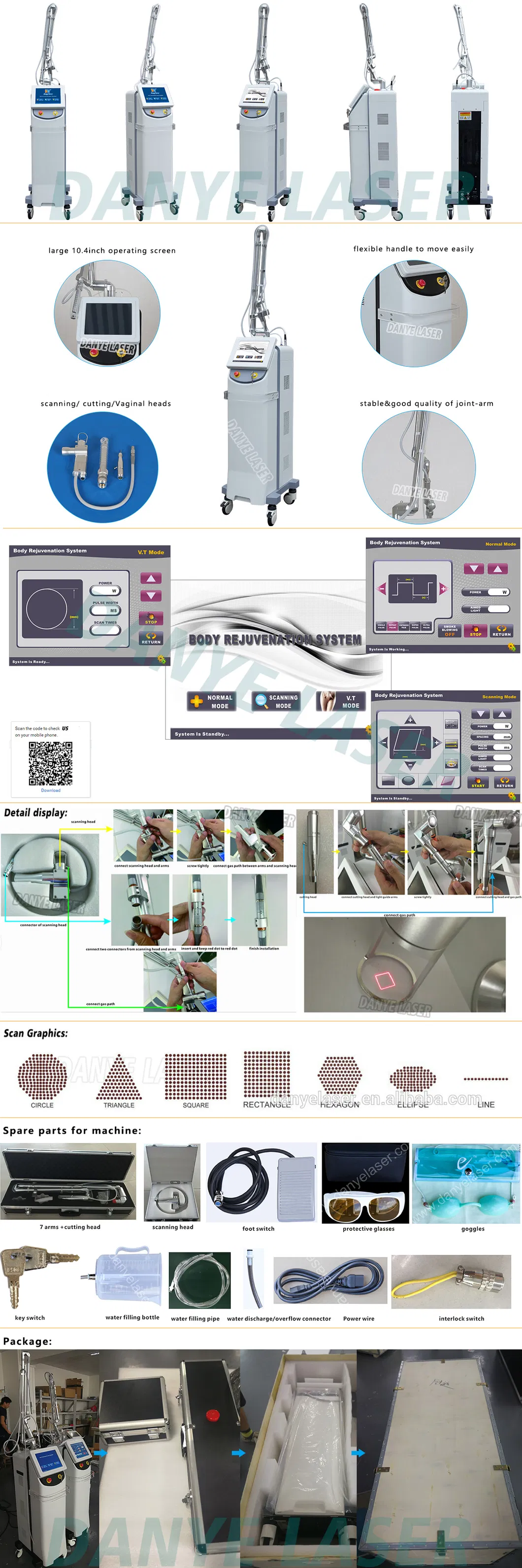 30W Synrad CO2 RF Metal Laser Tube Machine Display